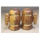 Set of Wooden Salt and Pepper Shakers