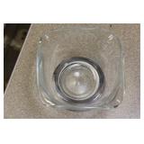 Sterling Rim Clear Glass Bowl