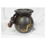 A Wood Oriental Vase