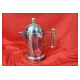 A Vev Vigano Kontessa Gold Inox Teapot