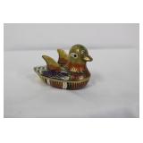 A Chinese Cloisonne Duck Form Trinket Box
