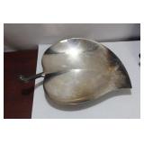 A Silverplated Leaf Dish