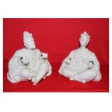 A Pair of Oriental Noddlers - Man and Woman