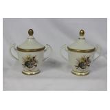 Pair of Italian? Ceramic Cups with Lids