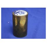 An Oriental Porcelain Top Cylinder Jar