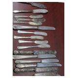 A Large Lot of Silverplated Knives