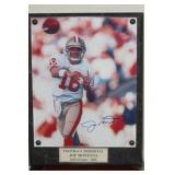 Joe Montana Football Plaque