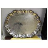An Ornate Silverplated Tray