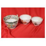 Lot of 3 Chinese Export Cups