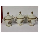 Set of 3 Italian Cups and Lids