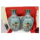 Pair of Well Made Cloisonne Vases