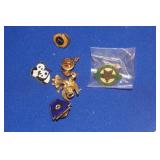 Lot of Pins and Tie Tags