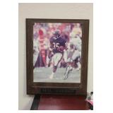 Signed Neal Anderson Football Plaque