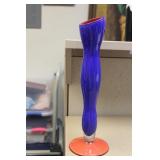 Signed Artglass Vase