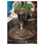Single Pewter Candle Holder