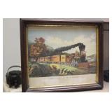 AntiqueCurrier and Ives Print