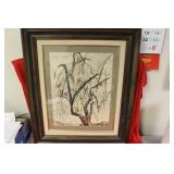 A Signed Rita Holtzman Schwartz Water Colour