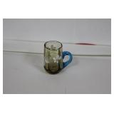 An Amber Colour Miniature Glass Mug