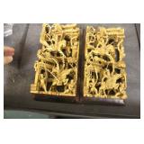 Pair of Gold Gilted Chinese Wooden Panels