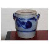 Contemporary Blue and White Stoneware Jug