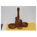 Wooden Salt and Pepper Shakers