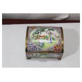 An Antique Chinese Enamel Dome Box