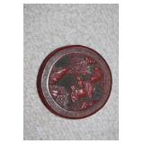 19th Century Chinese Cinnabar Round Box