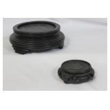 Lot of Two Vintage Chinese Wooden Stands