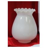 A Milk Glass Lampshade