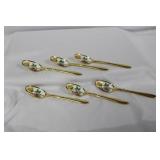 Enamel Gold Plated Spoons