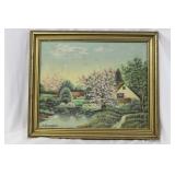 An Oil on Board Painting