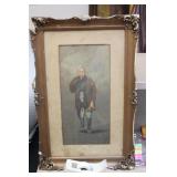 Antique Japanese Framed Watercolour