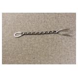 Small Sterling Twisted Cheese Fork