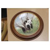 Framed Panda Collector's Plate