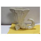 A Vintage Ceramic Cornucopia Vase