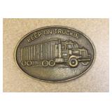 'Keep on Trucking' Belt Buckle