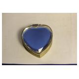Heart Shape Mirror and Metal Trinket Box