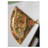 Satsuma Ceramic Fan Dish