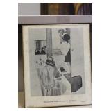 1950's or 1960's Esq Inc Print on Board