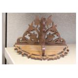 Wooden Wall Half Moon Holder