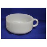 Glassbake Milkglass Handle Bowl