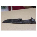 Vintage Leather Knife Sheath with Grinding Stone