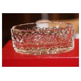 Oval Cut Glass Waterford Ashtray