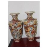Pair of japanese Satsuma Vases