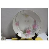 An Antique Bavarian Rose Plate