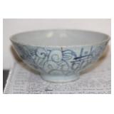 Antique Chinese Blue and White Bowl