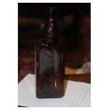 Amber Salgman Whiskey Bottle, New York