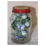 Jar of Different Size of Marbles