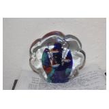 Large Art Glass Fish Paperweight