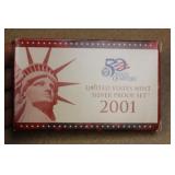 2001 US Mint Silver Proof Set